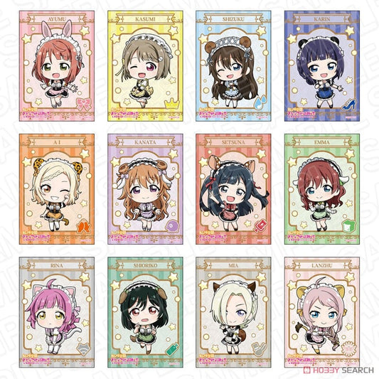 Love Live! (Nijigaku) School Idol Festival Rectangle Can Badge Collection Nijigasaki Animal Maid Version