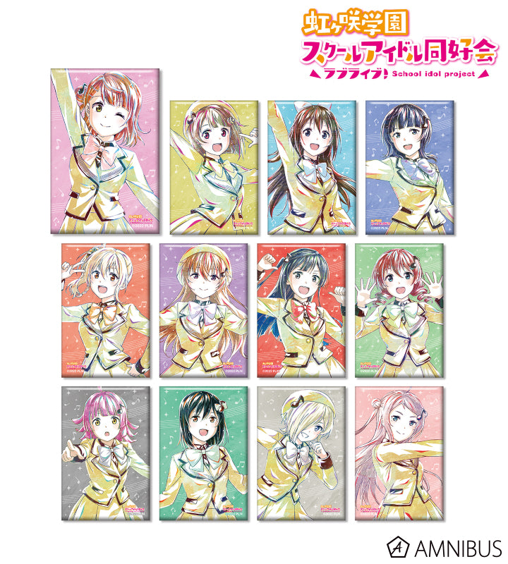 Love Live! (Nijigaku) School Idol Festival Rectangle Can Badge Collection Nijigasaki Ani-Art Version