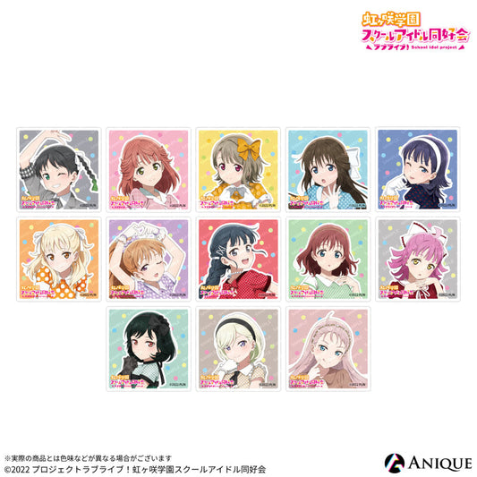 Love Live! (Nijigaku) School Idol Festival Acrylic Block Collection Nijigasaki Retro Version
