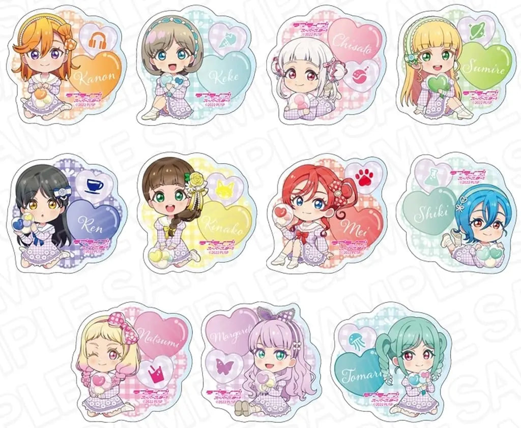 Love Live! (Liella) School Idol Festival Acrylic Badge Collection Superstar White Day Version