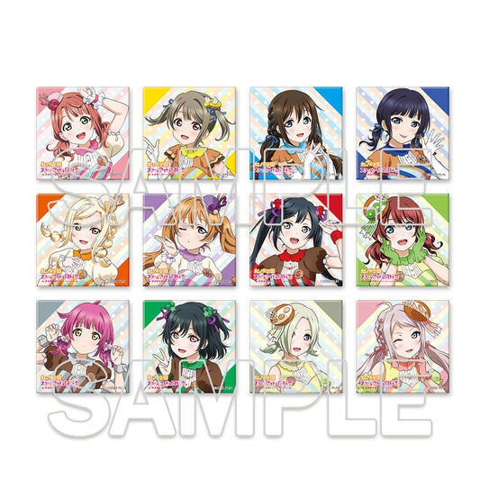 Love Live! (Nijigaku) School Idol Festival Square Can Badge Collection Nijigasaki Let’s Niji Parfait! Version