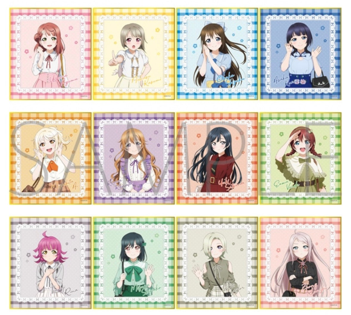 Love Live! (Nijigaku) School Idol Festival Shikishi Art Board Collection Nijigasaki