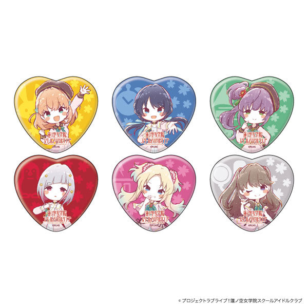 Love Live! (Hasunosora) School Idol Club Heart Can Badge Collection Link! Like! Graphart Illustration Version 2