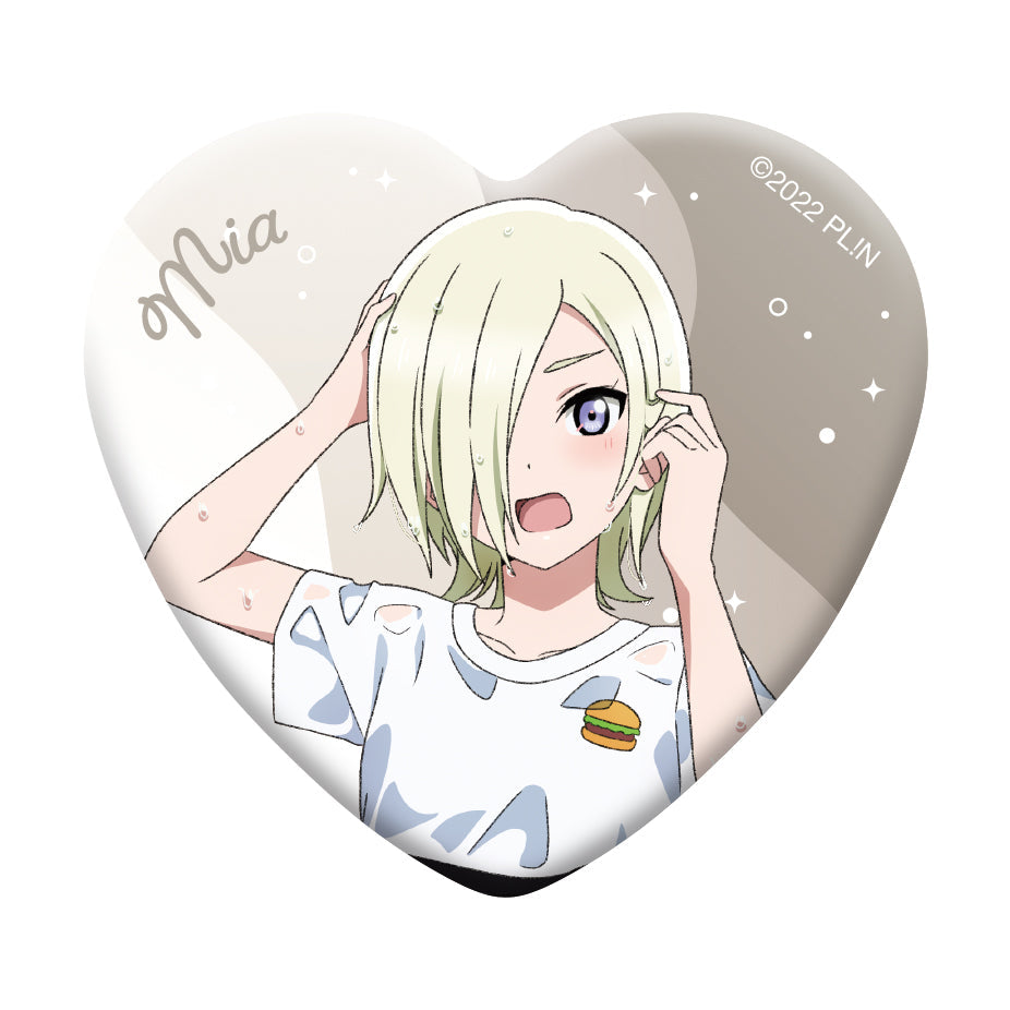 Love Live! (Nijigaku) School Idol Festival Heart Shaped Can Badge Collection Nijigasaki The Final Chapter Version