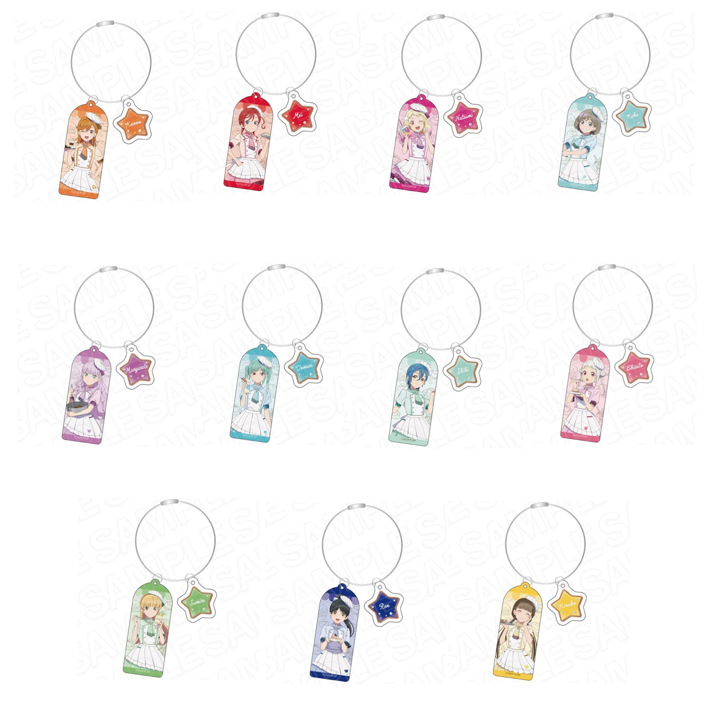 Love Live! (Liella) School Idol Festival Wire Acrylic Keychain Collection Superstar Cooking Version