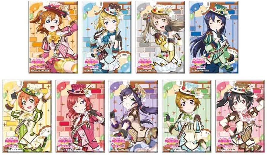 Love Live! (Muse) School Idol Festival Rectangle Can Badge Collection Muse Ice Cream Flavor Version