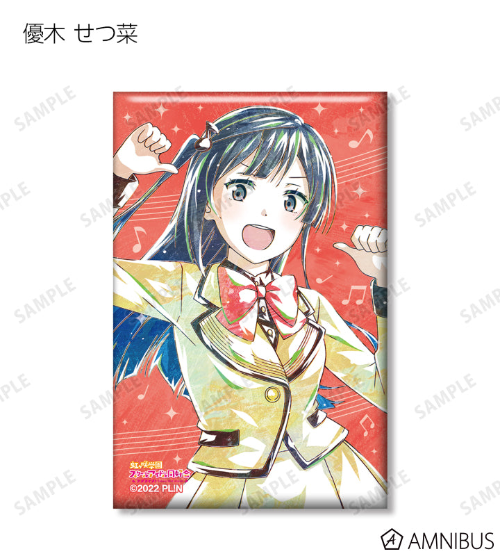 Love Live! (Nijigaku) School Idol Festival Rectangle Can Badge Collection Nijigasaki Ani-Art Version