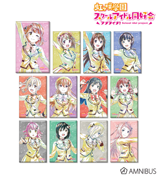 Love Live! (Nijigaku) School Idol Festival Rectangle Can Badge Collection Nijigasaki Ani-Art Version