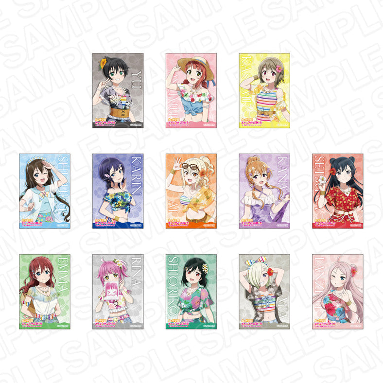 Love Live! (Nijigaku) School Idol Festival Rectangle Can Badge Collection Nijigasaki Aloha Version