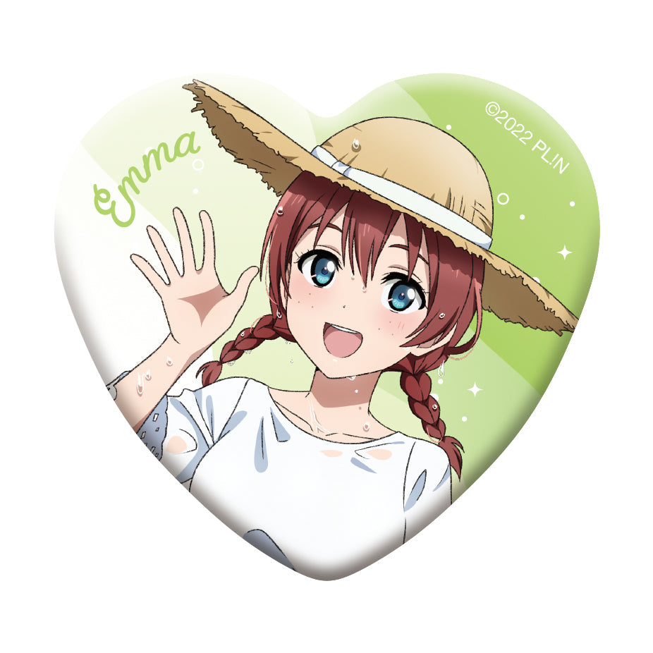 Love Live! (Nijigaku) School Idol Festival Heart Shaped Can Badge Collection Nijigasaki The Final Chapter Version