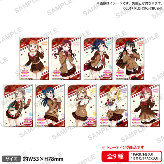 Love Live! (Sunshine) School Idol Festival Rectangle Badge Collection Aqours Valentine’s Day Part 2 Version