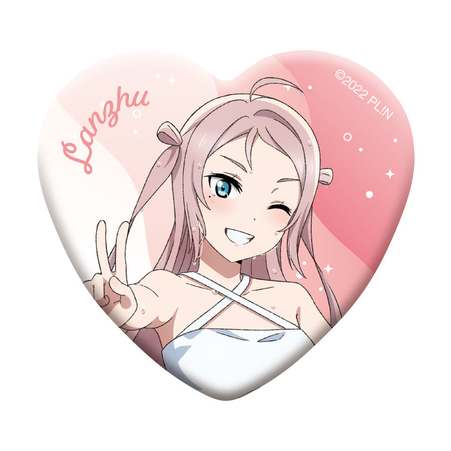 Love Live! (Nijigaku) School Idol Festival Heart Shaped Can Badge Collection Nijigasaki The Final Chapter Version