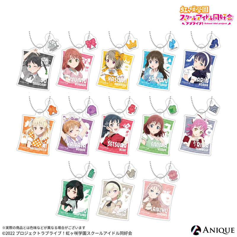 Love Live! (Nijigaku) School Idol Festival Trading Acrylic Keychain Collection Nijigasaki Retro Version