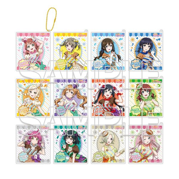Love Live! (Nijigaku) School Idol Festival Acrylic Keychain Collection Nijigasaki Let’s Niji Parfait! Version