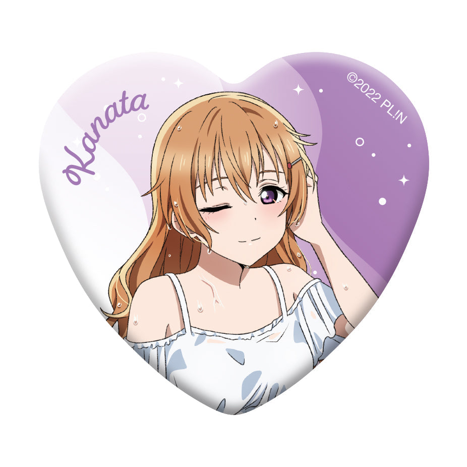 Love Live! (Nijigaku) School Idol Festival Heart Shaped Can Badge Collection Nijigasaki The Final Chapter Version