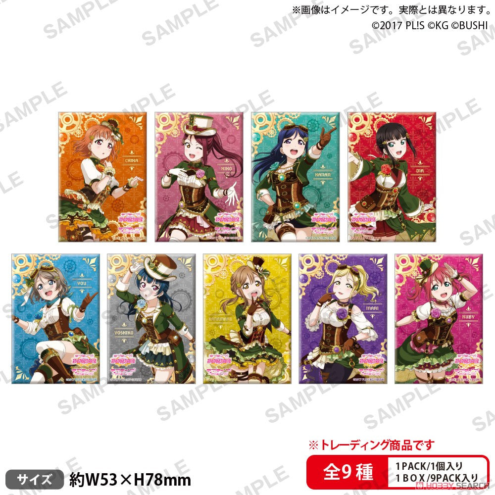 Love Live! (Sunshine) School Idol Festival Rectangle Badge Collection Aqours Steampunk Version