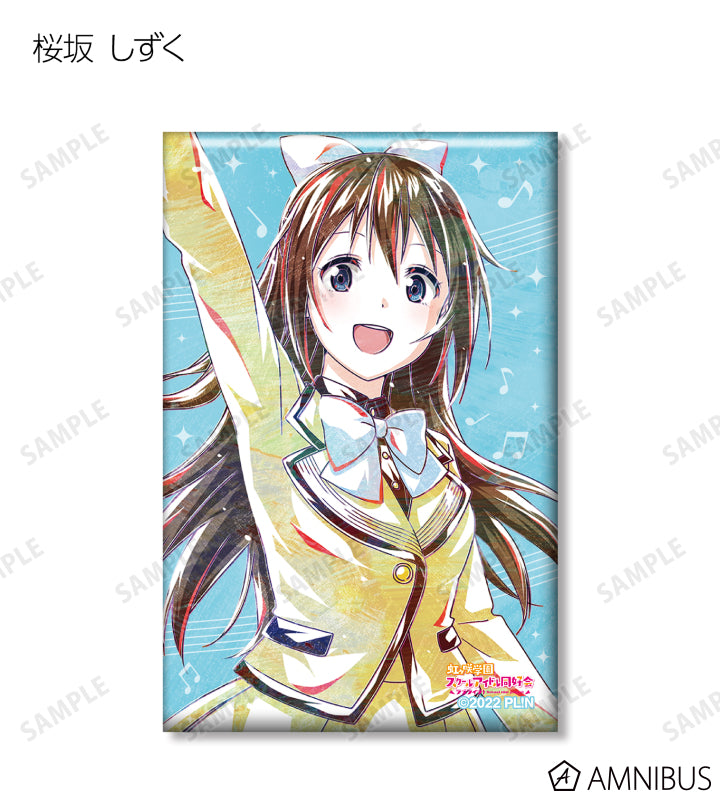 Love Live! (Nijigaku) School Idol Festival Rectangle Can Badge Collection Nijigasaki Ani-Art Version