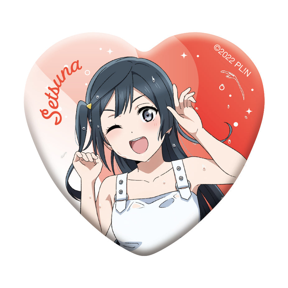 Love Live! (Nijigaku) School Idol Festival Heart Shaped Can Badge Collection Nijigasaki The Final Chapter Version