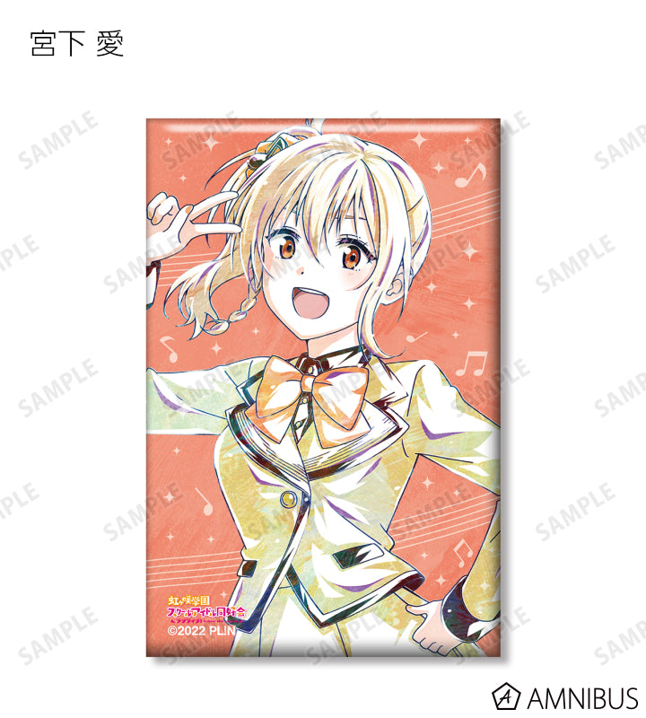 Love Live! (Nijigaku) School Idol Festival Rectangle Can Badge Collection Nijigasaki Ani-Art Version