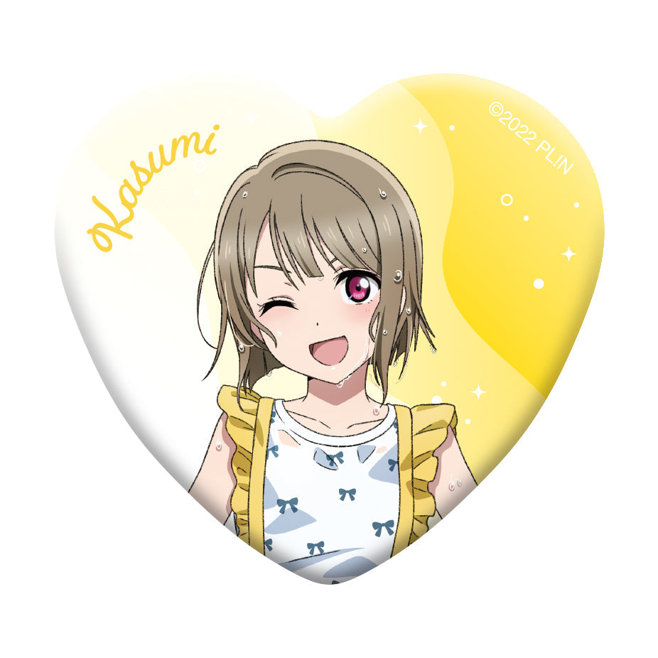 Love Live! (Nijigaku) School Idol Festival Heart Shaped Can Badge Collection Nijigasaki The Final Chapter Version