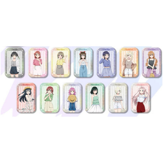 Love Live! (Nijigaku) School Idol Festival Rectangle Can Badge Collection Nijigasaki DMM Scratch Version