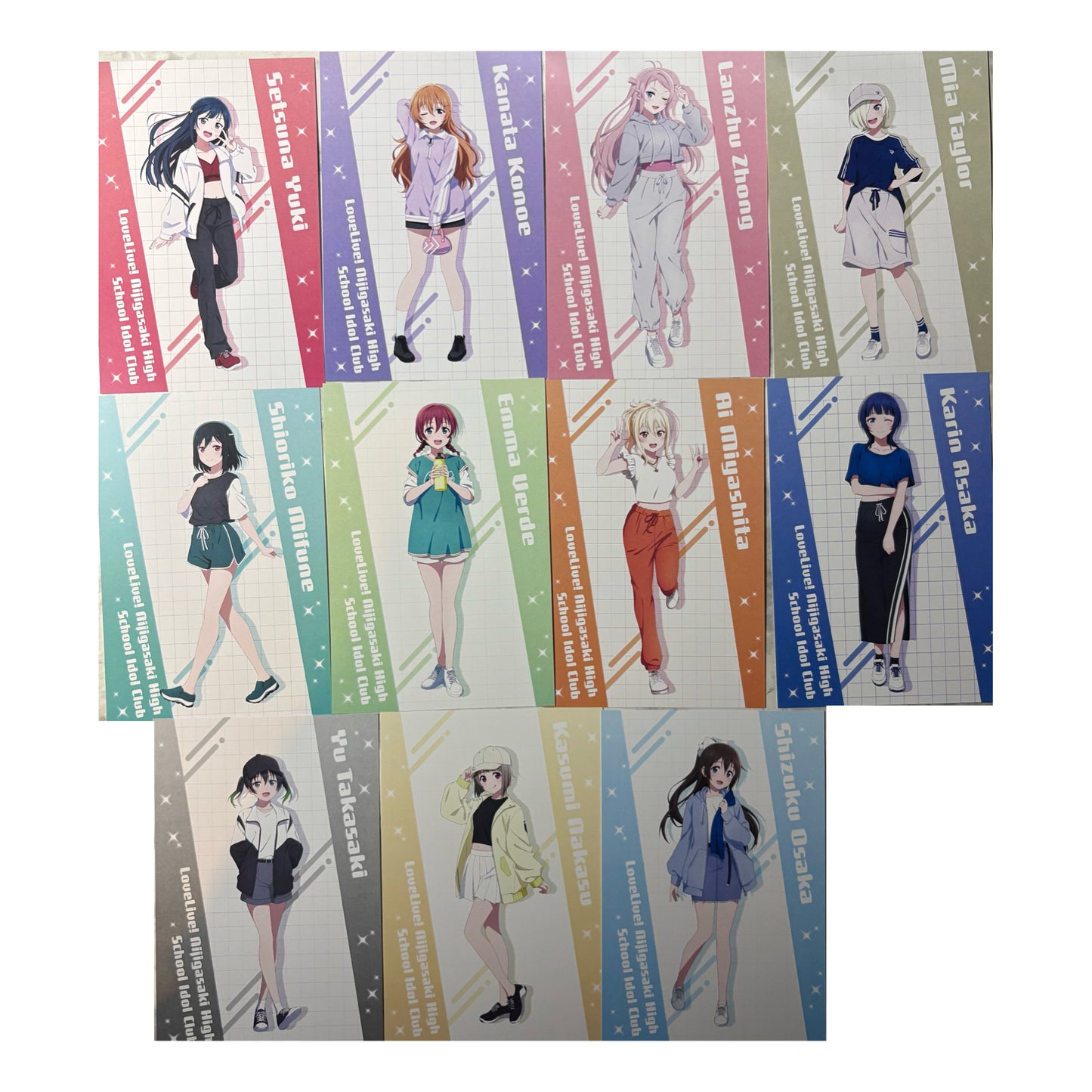 Love Live! (Nijigaku) School Idol Festival Post Card Collection Sporty Version