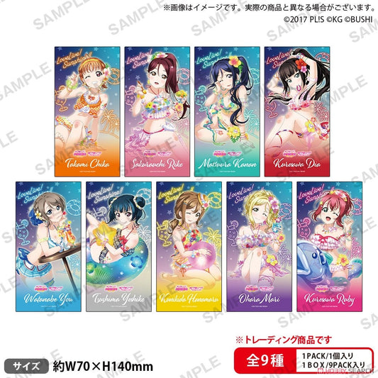 Love Live! (Sunshine) School Idol Festival Trading Ticket Style Sticker Collection Aqours Water Essence Version
