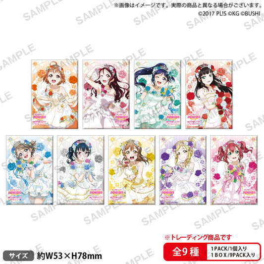 Love Live! (Sunshine) School Idol Festival Square Can Badge Collection Aqours Wedding Version