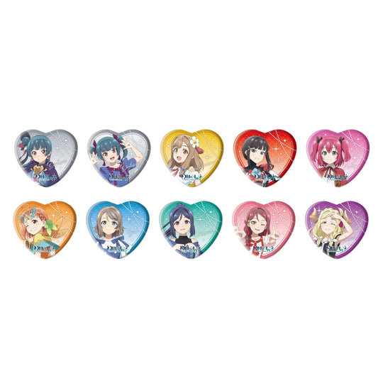 Love Live! (Sunshine) School Idol Festival Heart Can Badge Collection Aqours Sunshine in the Mirror Version 1