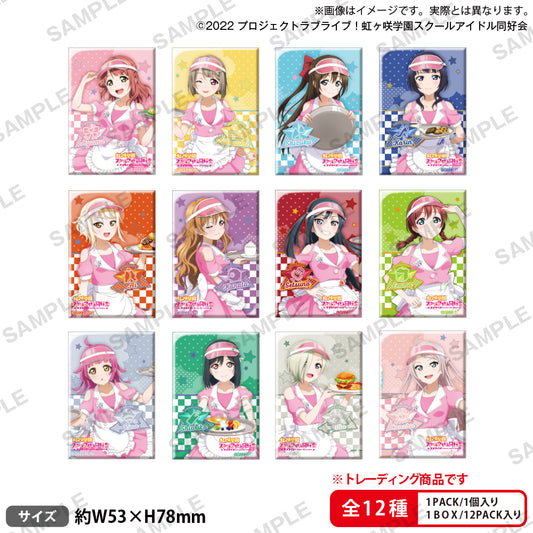 Love Live! (Nijigaku) School Idol Festival Rectangle Can Badge Collection Nijigasaki Special Diner Version