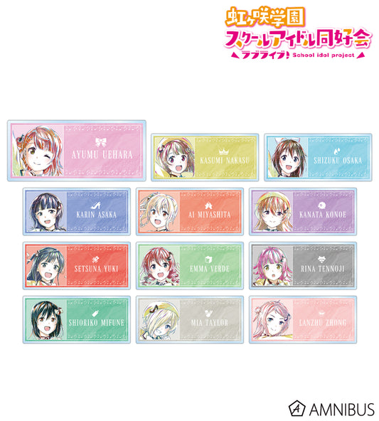 Love Live! (Nijigaku) School Idol Festival Acrylic Nameplate Collection Nijigasaki Ani-Art Version
