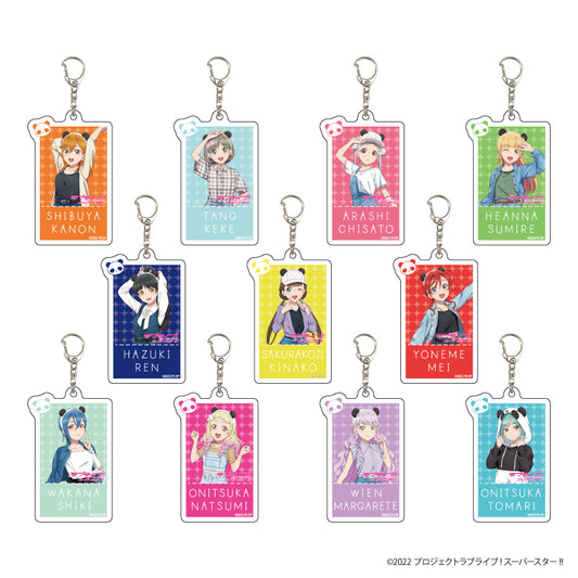 Love Live! (Liella) School Idol Festival Acrylic Keychain Collection Superstar Panda Version 1