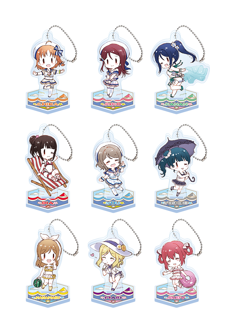 Love Live! (Sunshine) School Idol Festival Acrylic Stand Keychain Collection School Idol Days GiGo Cafe Version