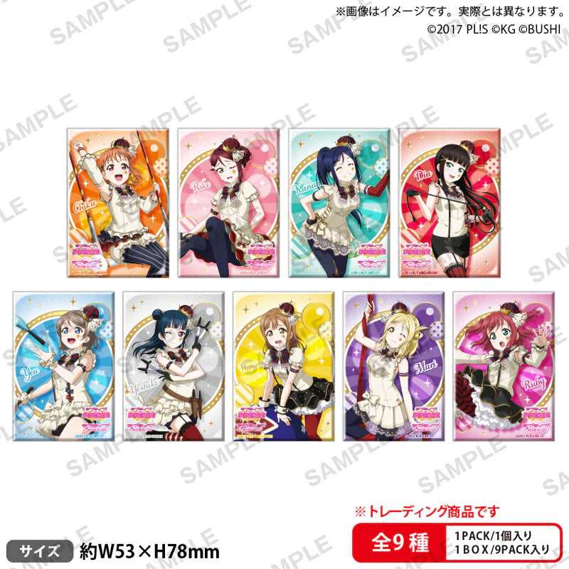 Love Live! (Sunshine) School Idol Festival Square Can Badge Collection Aqours Circus Version