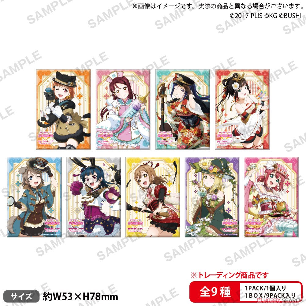 Love Live! (Sunshine) School Idol Festival Square Can Badge Collection Aqours Profession Version